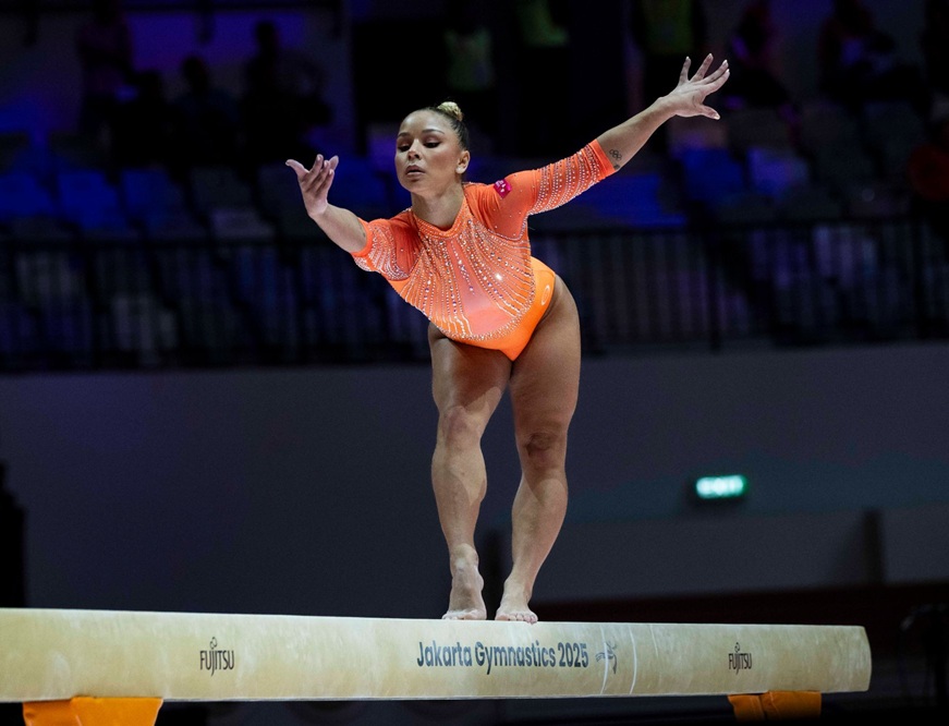 Ginástica Mundial Feminina: Flávia Saraiva é a única brasileira nas finais - veja o vídeo