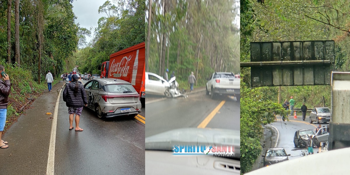 Acidente Grave na ES-164 em Vargem Alta: Ultrapassagem em Rodovia Molhada Resulta em Morte e Dois Feridos