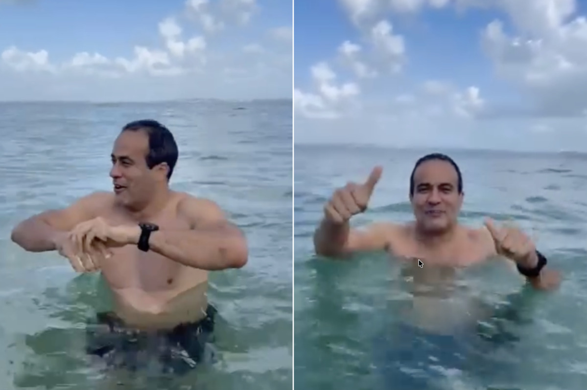 Bruno Reis, Prefeito, Relaxa no Porto da Barra Após Semana de Chuvas Intensas